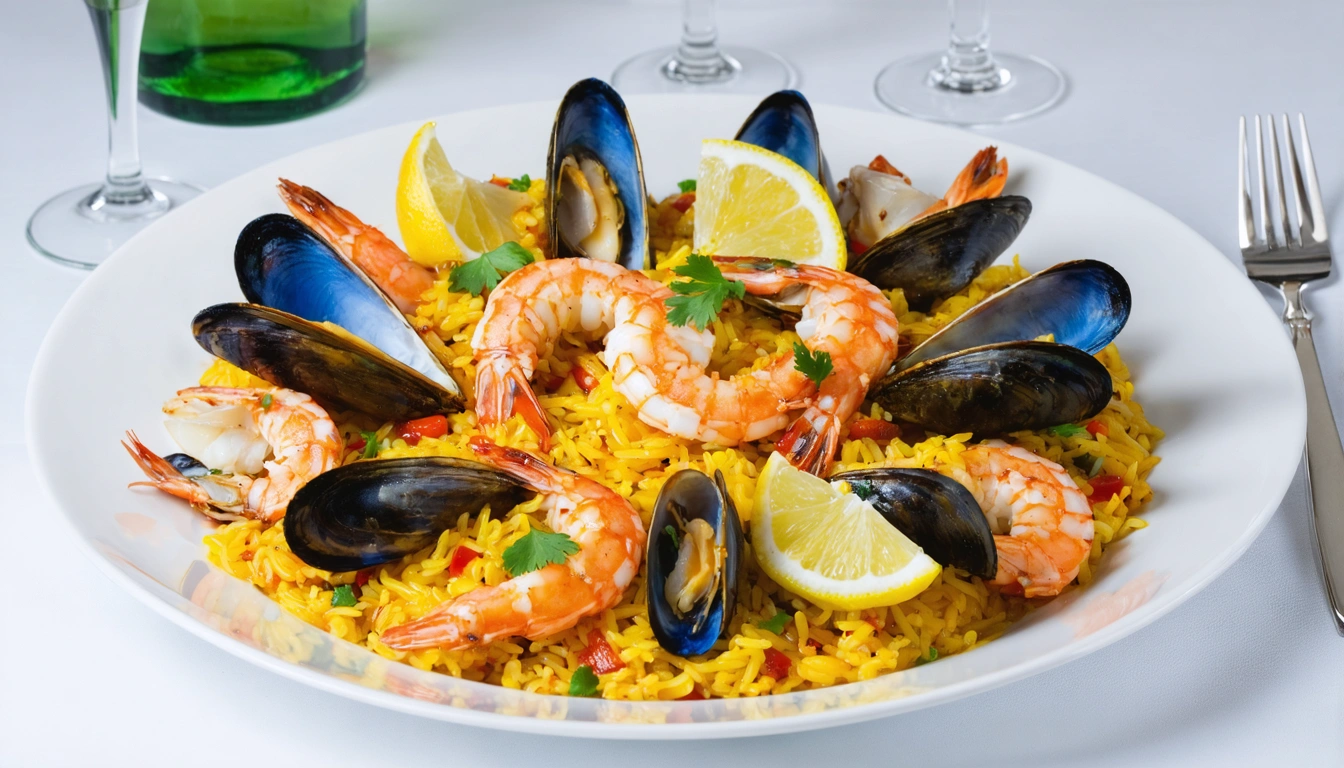 Paella de marisco